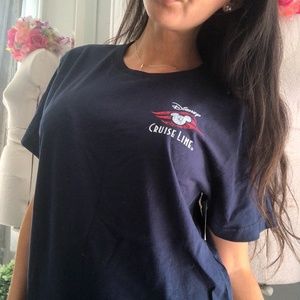 NEW Disney Cruise Line Shirt Unisex Kids Youth M Medium Navy